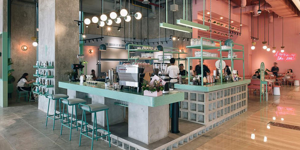 Ottoman’s Coffee, Kafe Bernuansa Retro dengan 3 Warna Instagenic